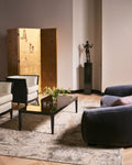 Florence Series Wool and Bamboo Silk Handwoven Rug MINK SILVER MINK
