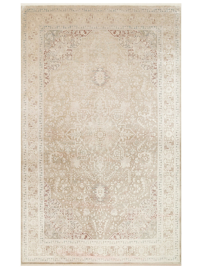 Golden Series 100% Natural Soft Textured Vintage-Inspired Dense Woven Living Room Rug 02 BEIGE
