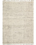 Hitit Série Tapis tissé main traditionnel en laine naturelle 100 % et jute pour salon, séjour, chambre WHITE