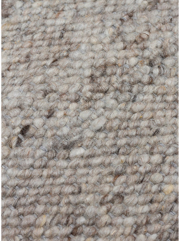 Jakarta Series Wool Polyester and Cotton Blend Handwoven Rug SILVER