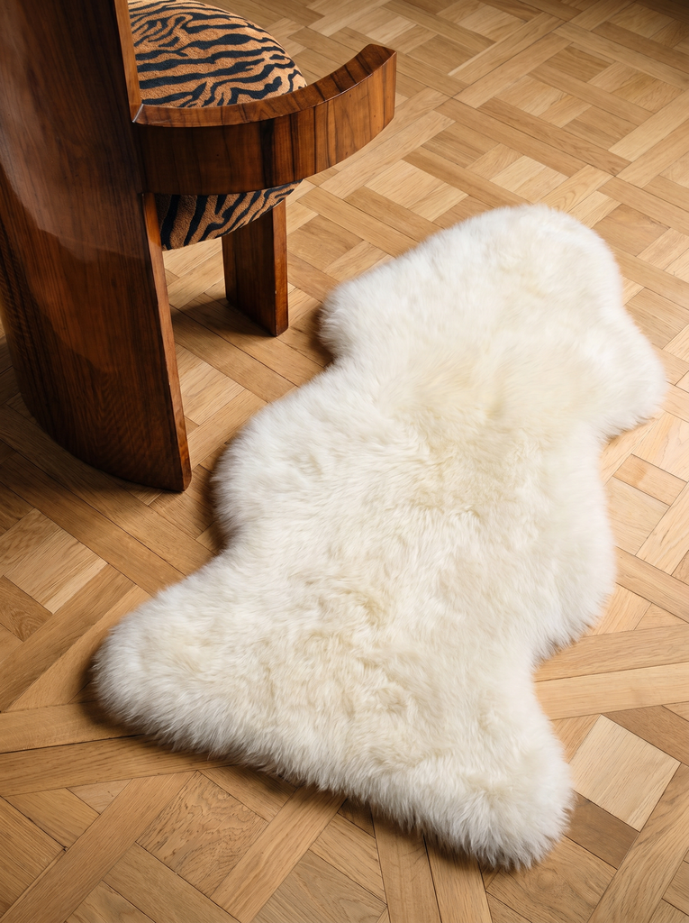 Peau d'agneau naturelle POST SINGLE IVORY