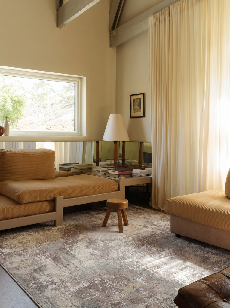 Elegant spezieller schimmernder hochwertiger dicht gewebter moderner Wohnzimmer Flur Teppich 35GREYBEIGEX