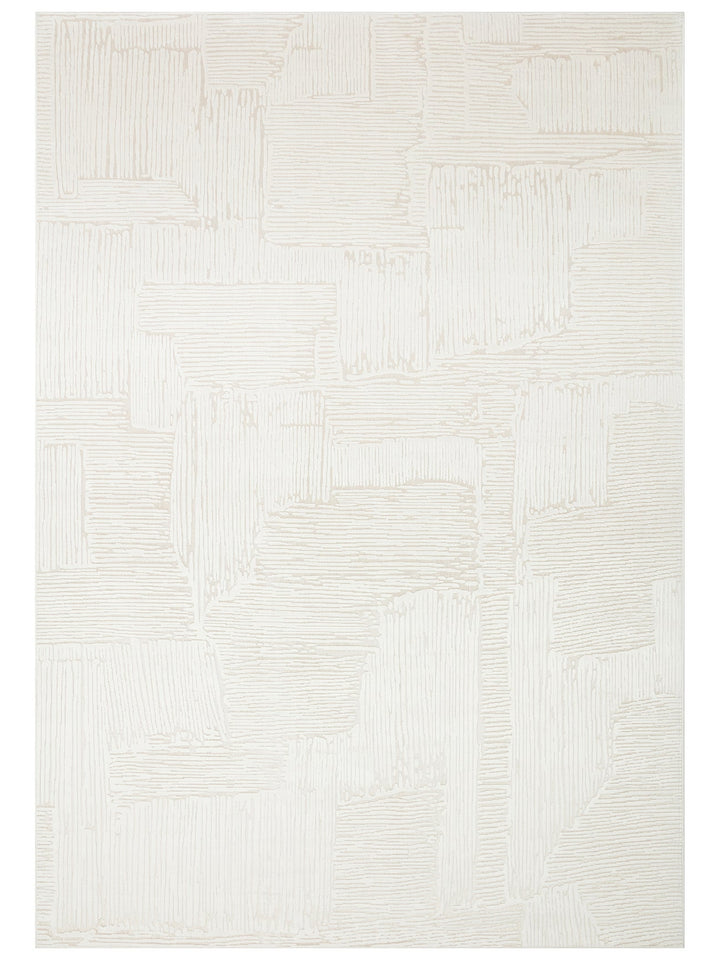 Mallorca Serisi Yumuşak Dokulu Sık Dokuma Şık Halı BEIGE WHITE