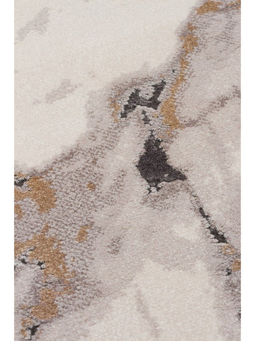 Monza Art Geometric Pattern High Quality Dense Weave Shiny Modern Living Room Carpet 12 CREAM GREY