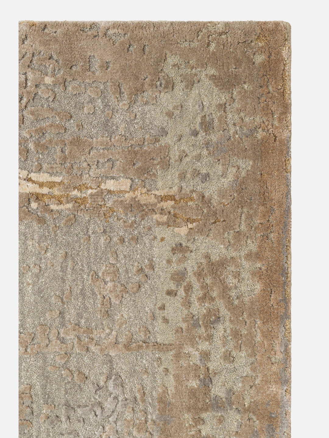 Floransa Serisi Yün ve Bambu İpeği El Dokuma Halı 3578 PALE VANILLA PEBBLE - Carpetdocia - görünüm 1