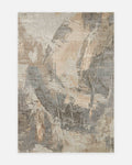 Tapis tissé à la main en laine et soie de bambou, collection Florence, NICKEL GREY II