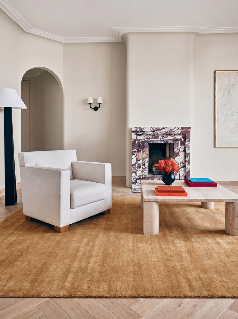 New Zealand Serie 100% Naturwolle aus Neuseeland Handgewebter Teppich für Wohnzimmer, Sitzbereich, Schlafzimmer CRML  