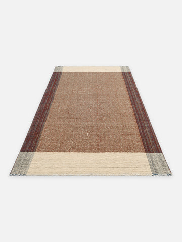 Oasis %100 Yün El Emeği ile Üretilen Kilim RUST açılı görünüm