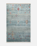 Oushak Carnaval Tapis Uşak Moderne TENCEL™ 100 % Naturel, Facile à Nettoyer, Fait Main 15 AQUA MULTY