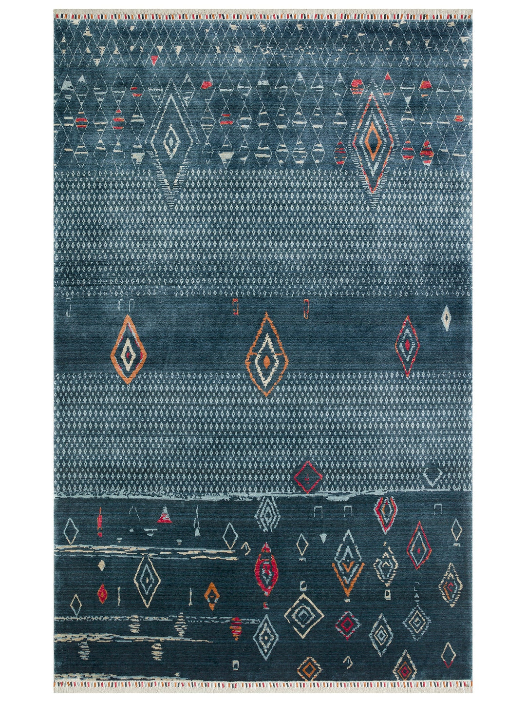 Oushak Carnaval %100 Naturel Kolay Temizlenir El Emeğiyle Üretilen TENCEL™ Modern Uşak Halısı 15NVYML - Carpetdocia