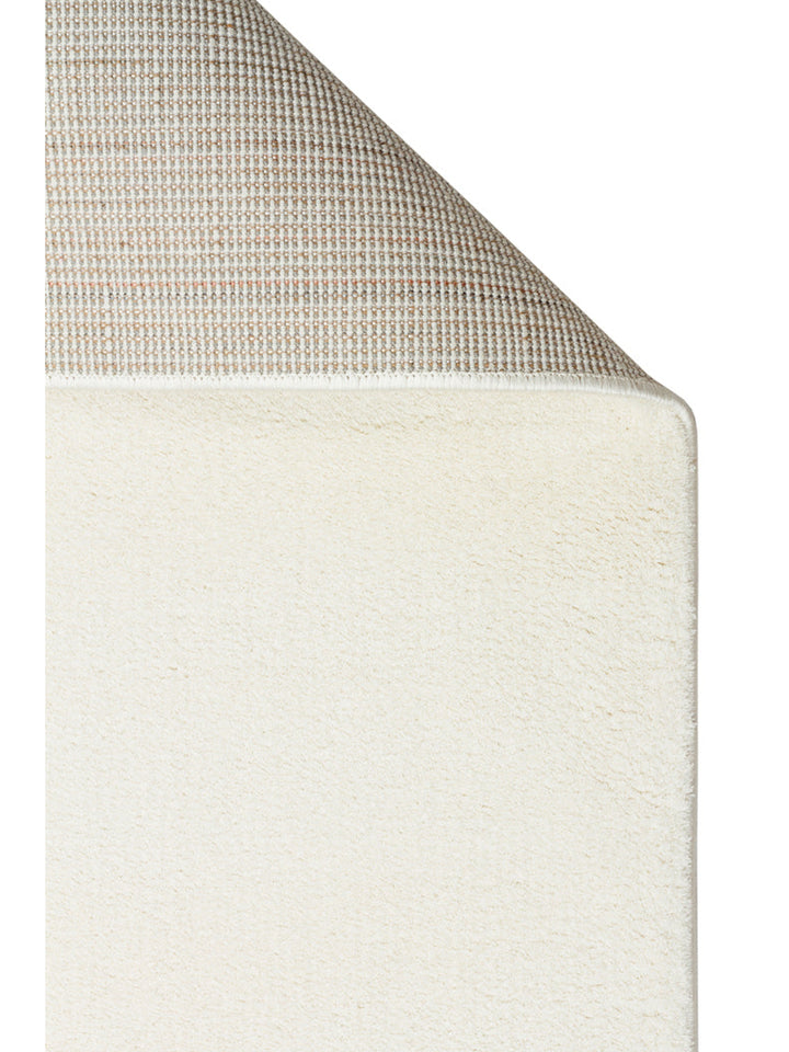Peace Art Hav Toz Vermez Yumuşak Tuşeli Zarif Shaggy Halı 01 WHITE - Carpetdocia