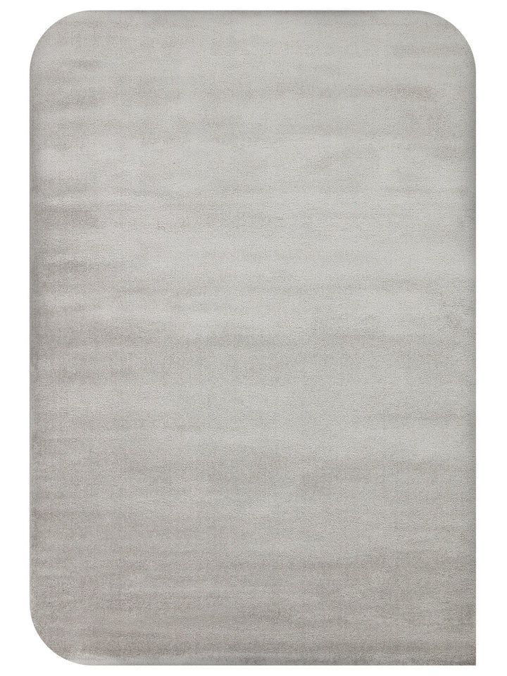 Peace Art Hav Toz Vermez Yumuşak Tuşeli Zarif Shaggy Halı 05 GREY - Carpetdocia