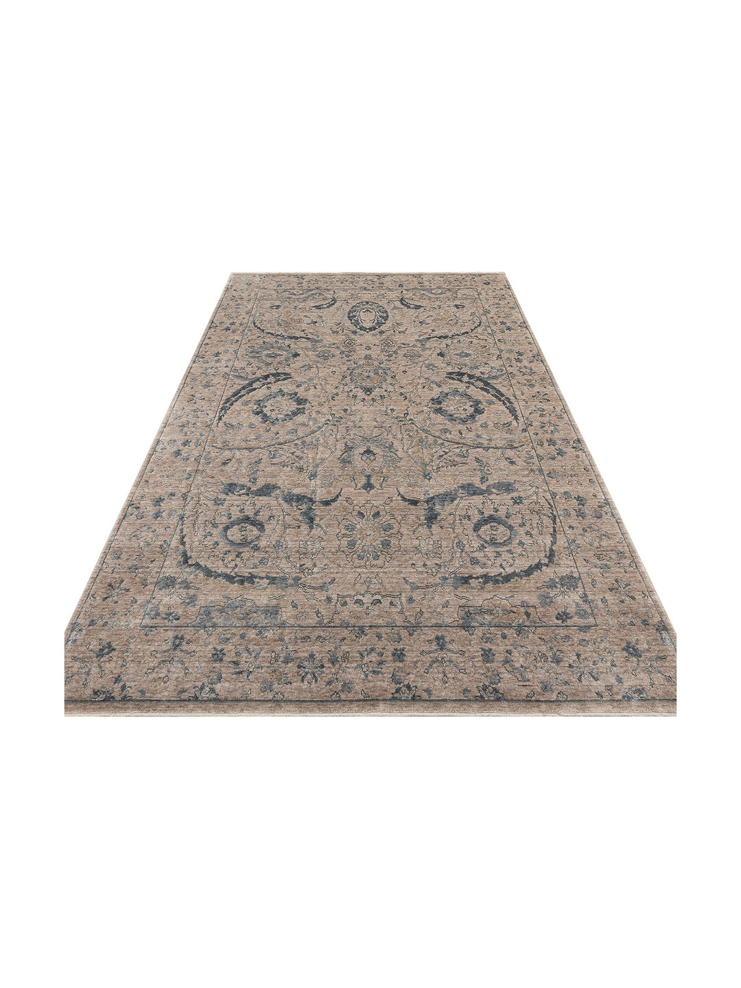 Çırağan %100 Naturel Özel Işıltılı El Emeği ile Özel Tezgahlarda Üretilen Tensel Uşak Halısı 07VZSKY - Carpetdocia