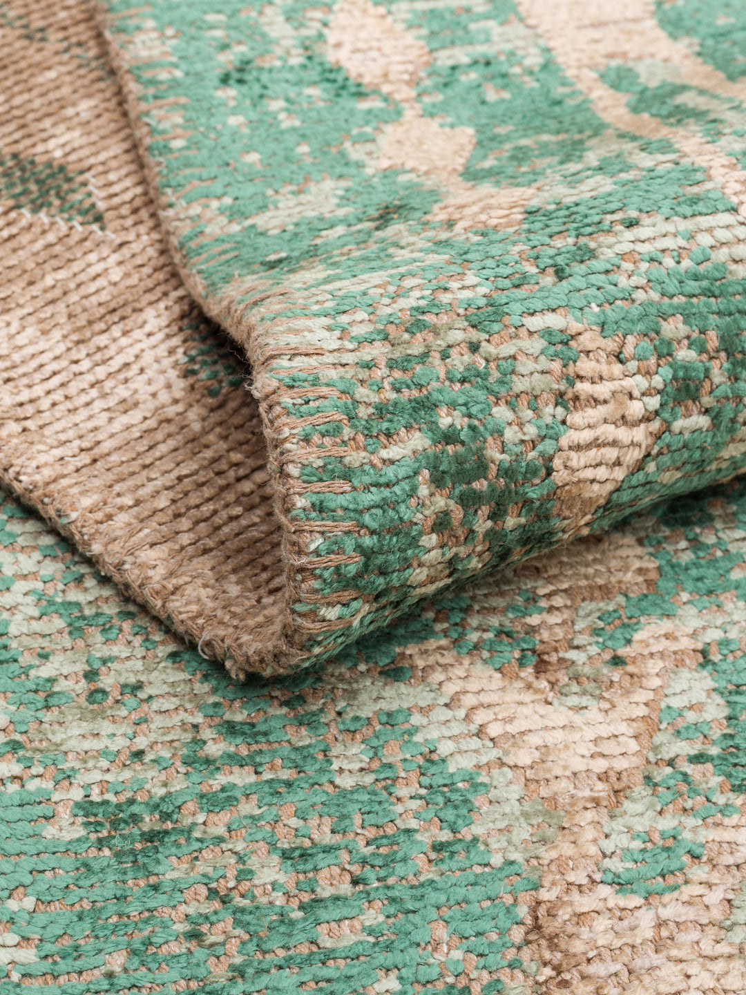 Ruggadocia Mamluk Turkuaz Kartuş Desenli Halı detay