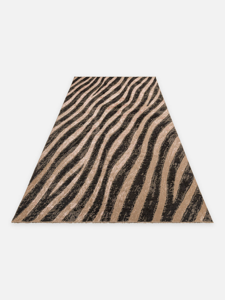 Ruggadocia Safari Zebra Desenli Halı detay