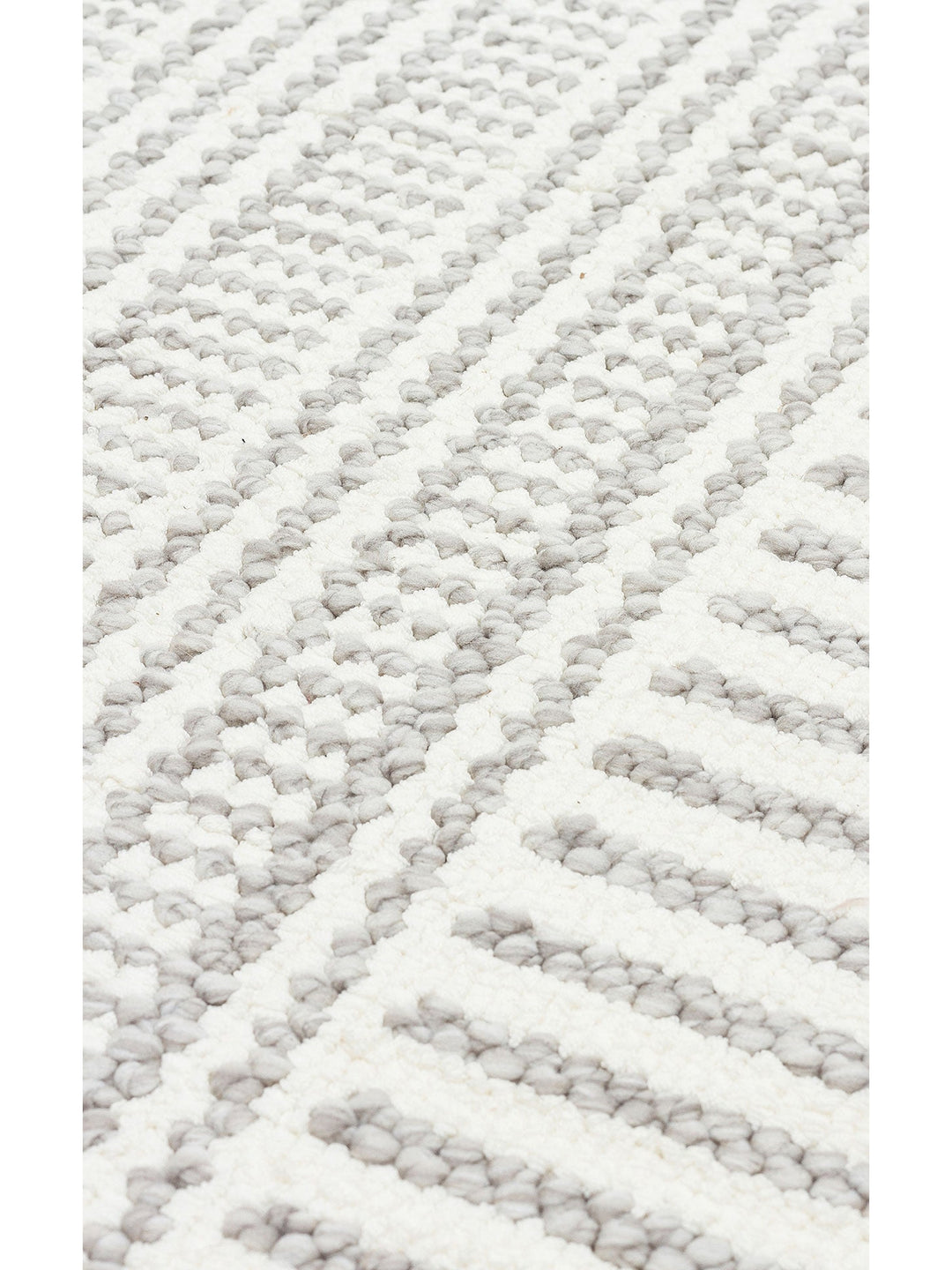 İskandinav Serisi Hasır Dokuma Oturma Odası Koridor Antre Mutfak Modern Halı 01 WHITE GREY - Carpetdocia