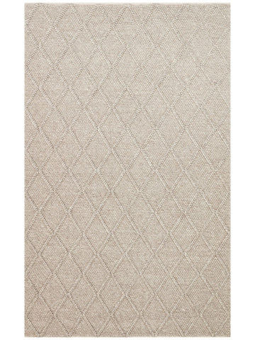 Woolstar %100 Naturel Kazak Desenli Salon Oturma Odası Koridor Antre El Dokuma Örgü Halı DIAMONDBRWN - Carpetdocia