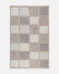 Woolstar %100 natürliche Kaschmir gemusterter Wohnzimmer Flur Eingangsbereich handgewebter gestrickter Teppich MARJORY NAT