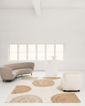 Tapis Tissé Main Woolstar 902NATWHITE 100 % Naturel à Motif Kazak pour Salon, Séjour, Couloir et Entrée